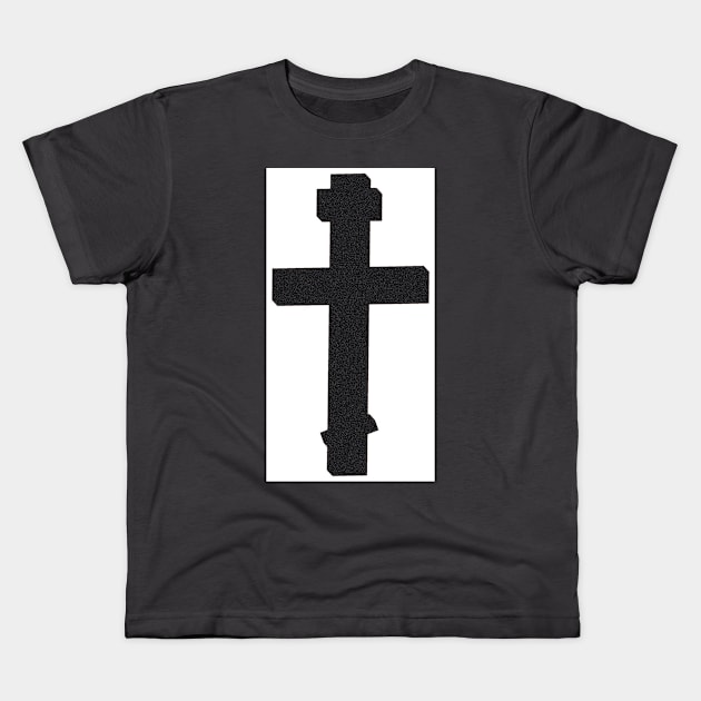 cross illustration Kids T-Shirt by illustrations-boom